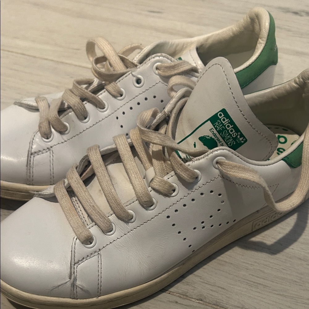 Adidas Stan Smith X RAF SIMONS Women's White and Green sneakers